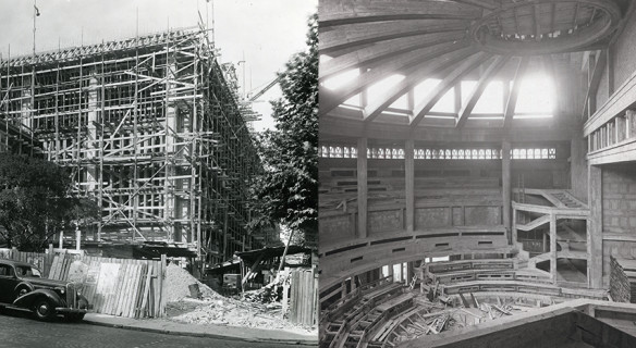 Photos de la construction du Palais d'Iéna