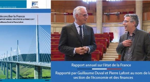Le CESE a rendu son rapport annuel sur l'état de la France 