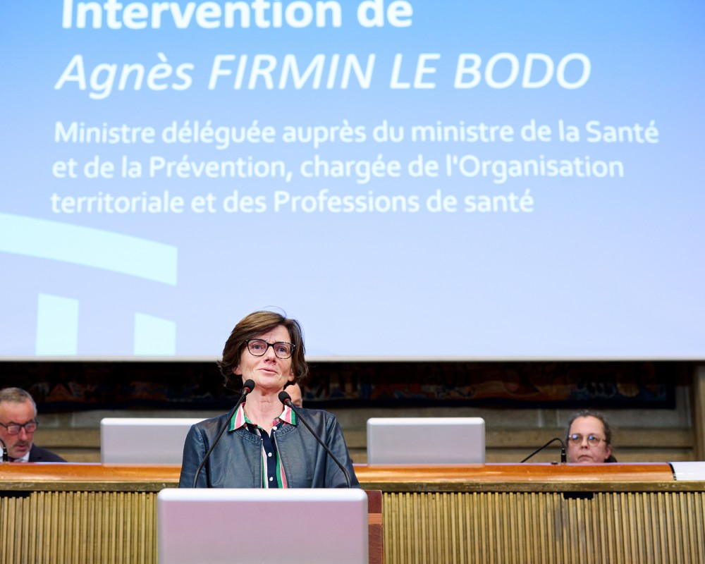 Agnès Firmin Le Bodo, ministre déléguée chargée de l’Organisation territoriale et des Professions de santé auprès du ministre de la Santé 