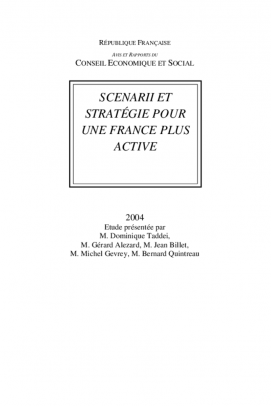 Scenarii et stratégie pour une France plus active