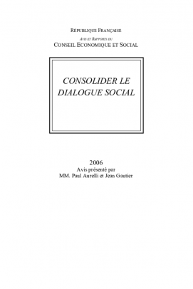 Consolider le dialogue social
