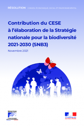 Contribution du CESE à l'élaboration de la Stratégie nationale pour la biodiversité (SNB3)