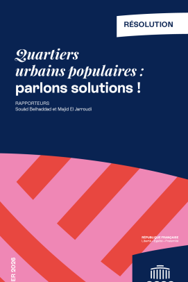 Quartiers urbains populaires : parlons solutions !
