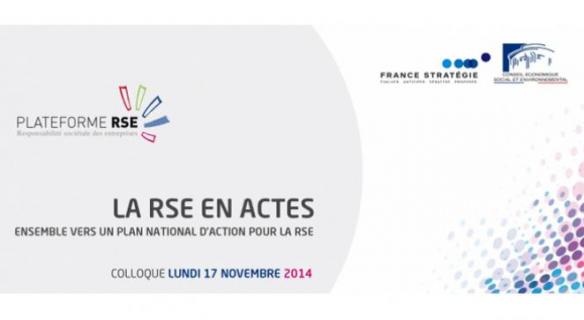 Colloque "La RSE en actes - Ensemble vers un plan national d'action pour la RSE" 