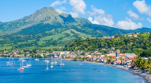 Baie de St Pierre en Martinique