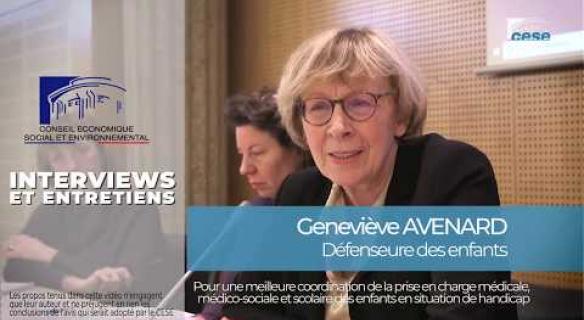 Geneviève AVENARD (Défenseure des enfants) - enfants en situation de handicap
